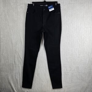 NWT Old Navy Rockstar Jeans Women 10 Long Black High Rise Super Skinny Stretch